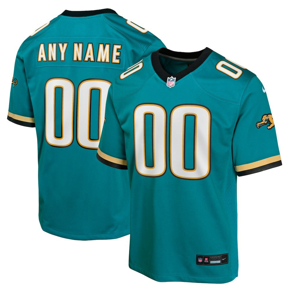 Jacksonville Jaguars Youth Prowler Throwback Custom Game Jersey - Teal - Nike