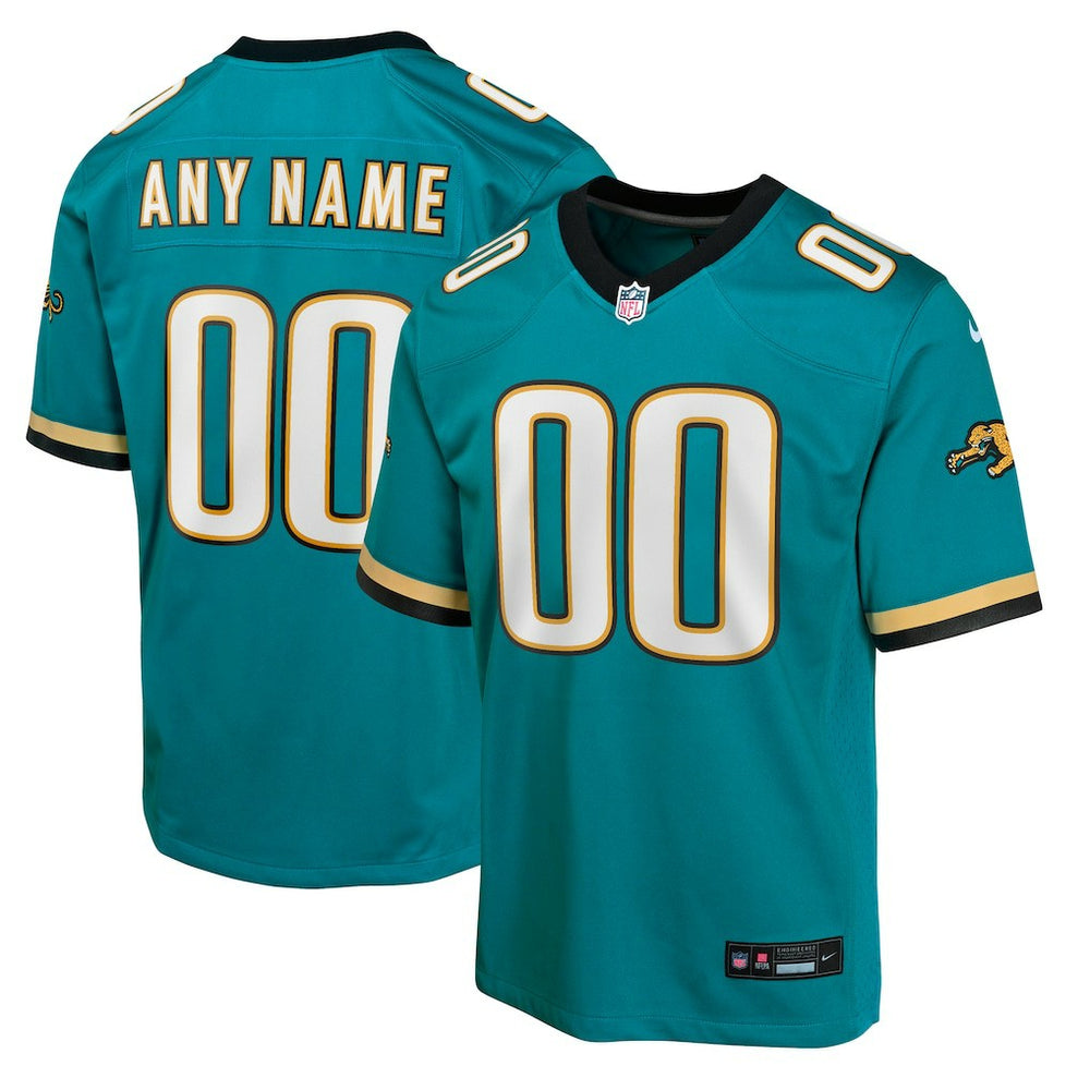 Jacksonville Jaguars Youth Prowler Throwback Custom Game Jersey - Teal - Nike