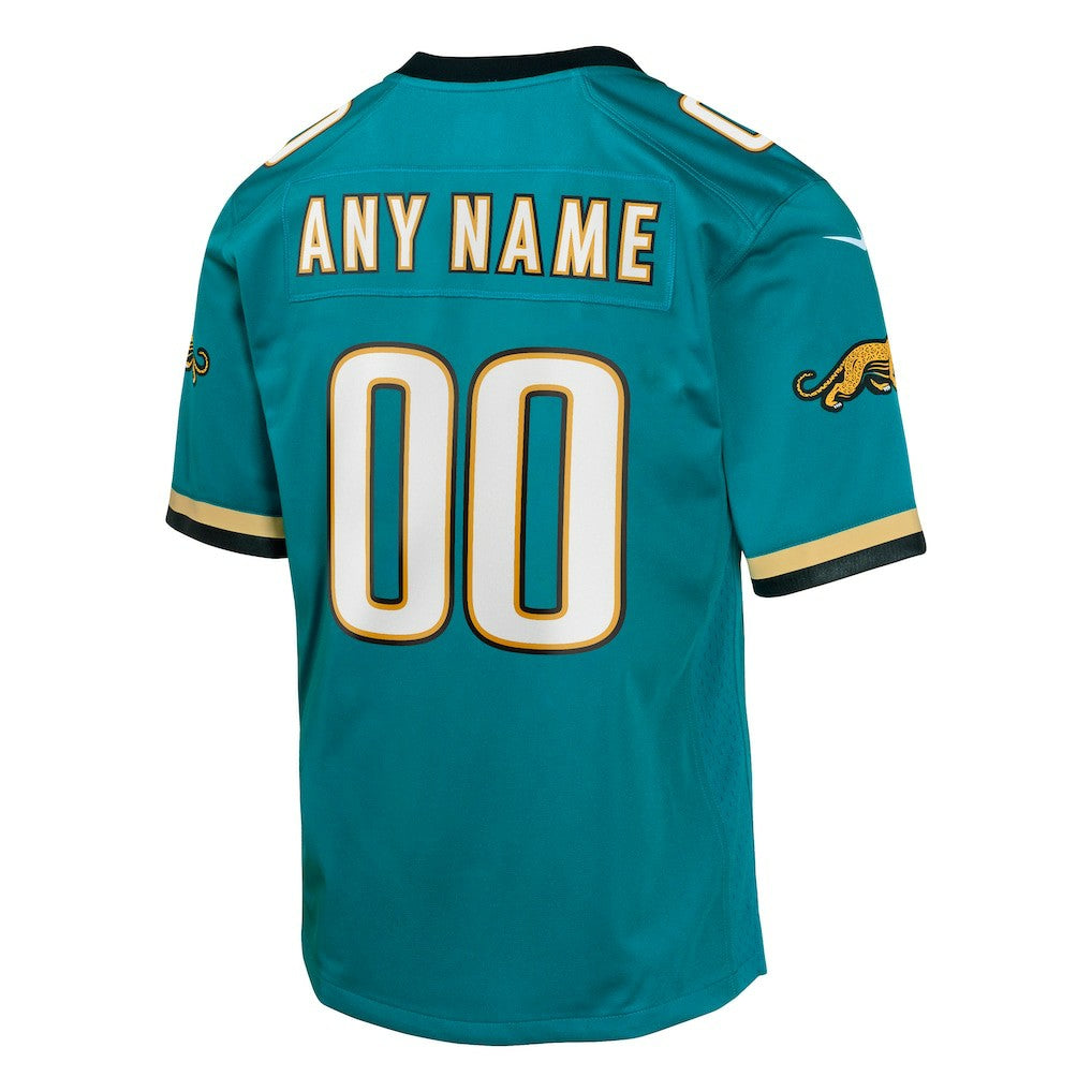 Jacksonville Jaguars Youth Prowler Throwback Custom Game Jersey - Teal - Nike