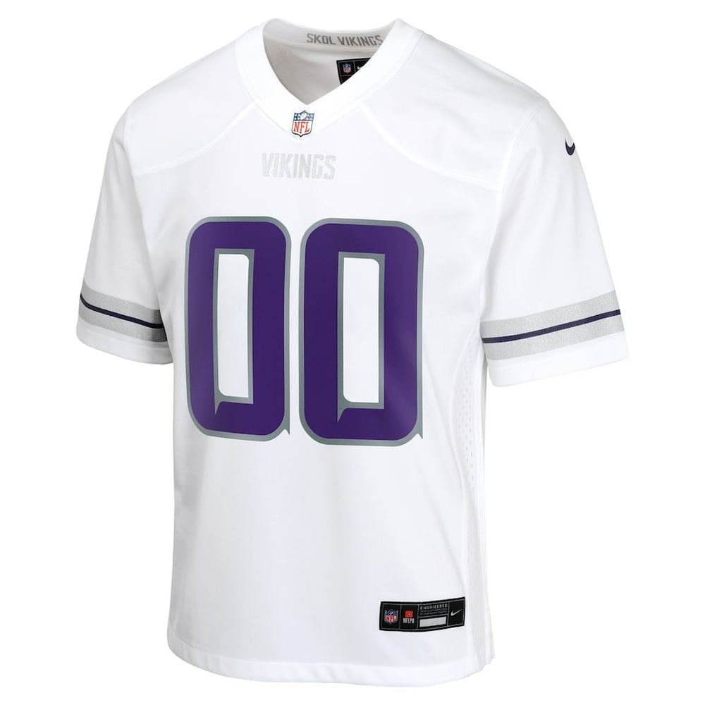 Minnesota Vikings Youth Alternate Custom Game Jersey - White - Nike