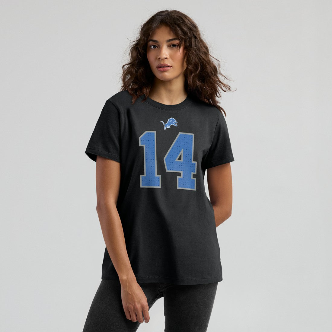 Amon-Ra St. Brown Detroit Lions Women's Player Name & Number T-Shirt - Black - Nike