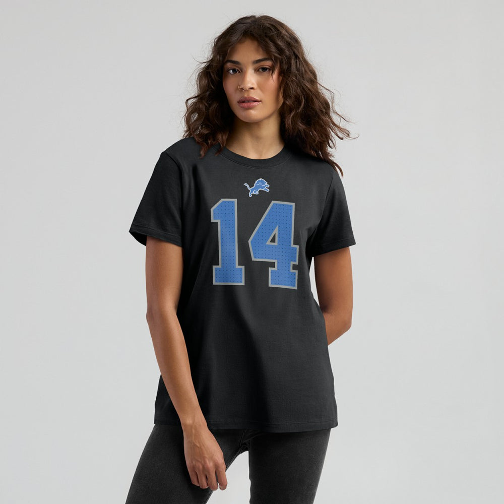 Amon-Ra St. Brown Detroit Lions Women's Player Name & Number T-Shirt - Black - Nike