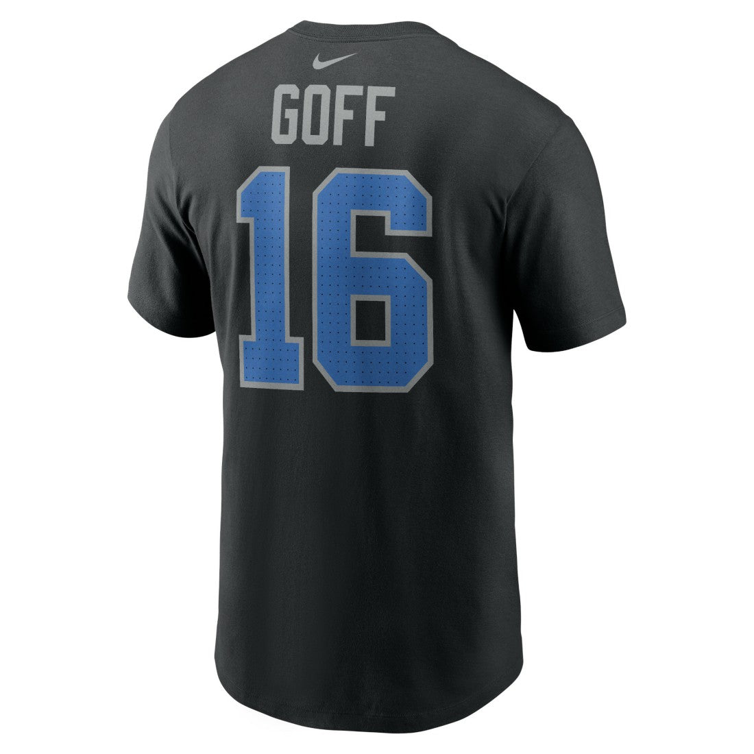 Jared Goff Detroit Lions Name & Number T-Shirt - Black - Nike