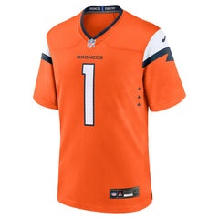 Denver Broncos #1 Dad Game Jersey - Orange - Nike