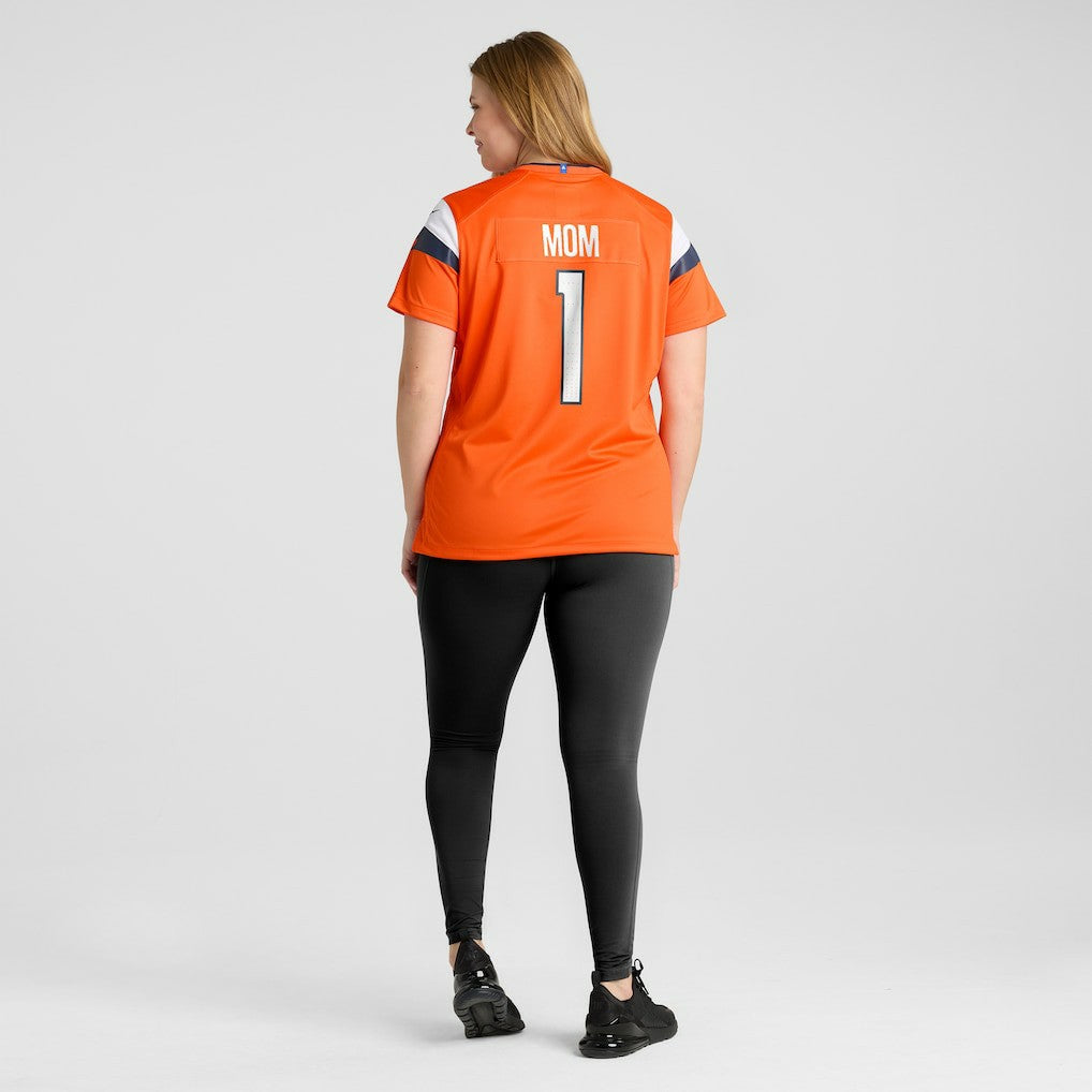 Denver Broncos Women's #1 Mom Game Jersey - Orange - Nike