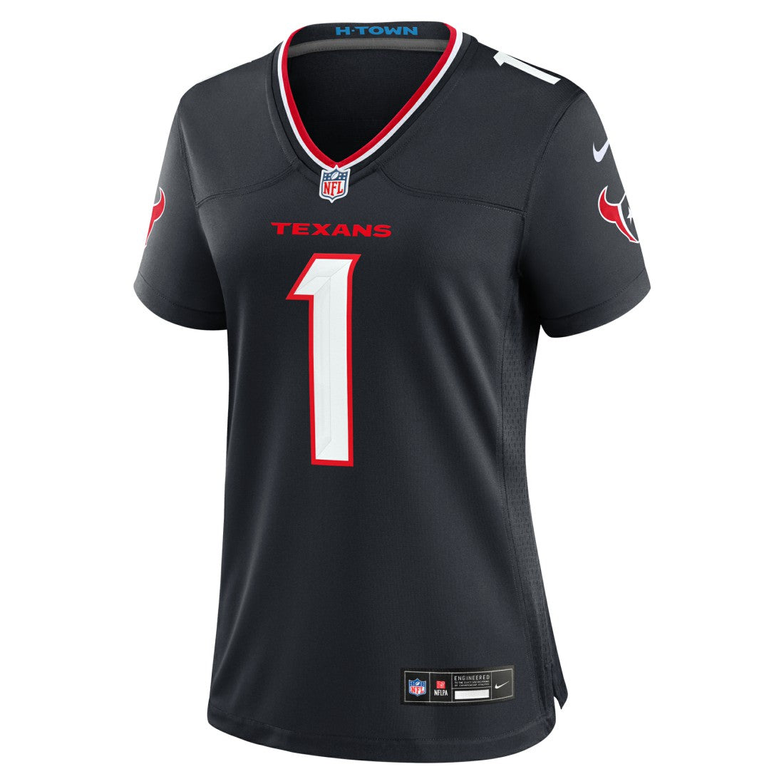 Houston Texans Women's #1 Mom Game Jersey - Navy - Nike