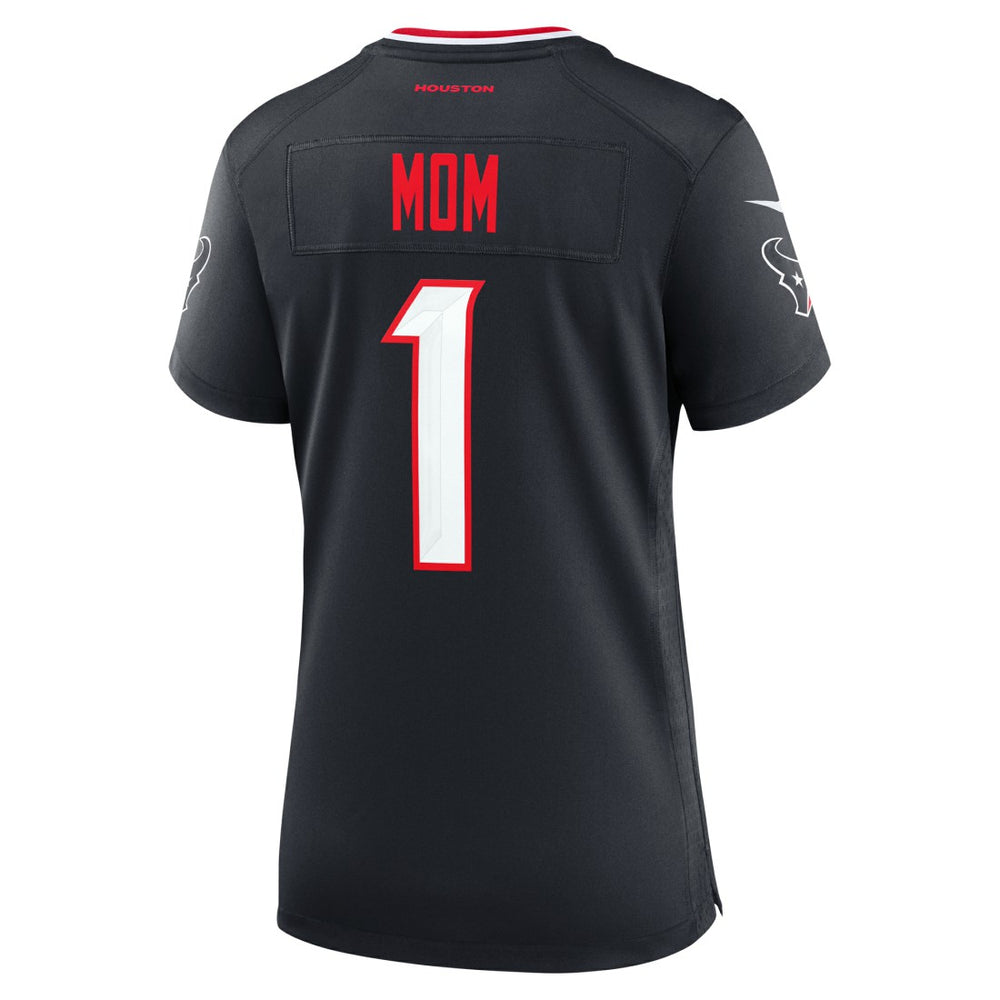 Houston Texans Women's #1 Mom Game Jersey - Navy - Nike