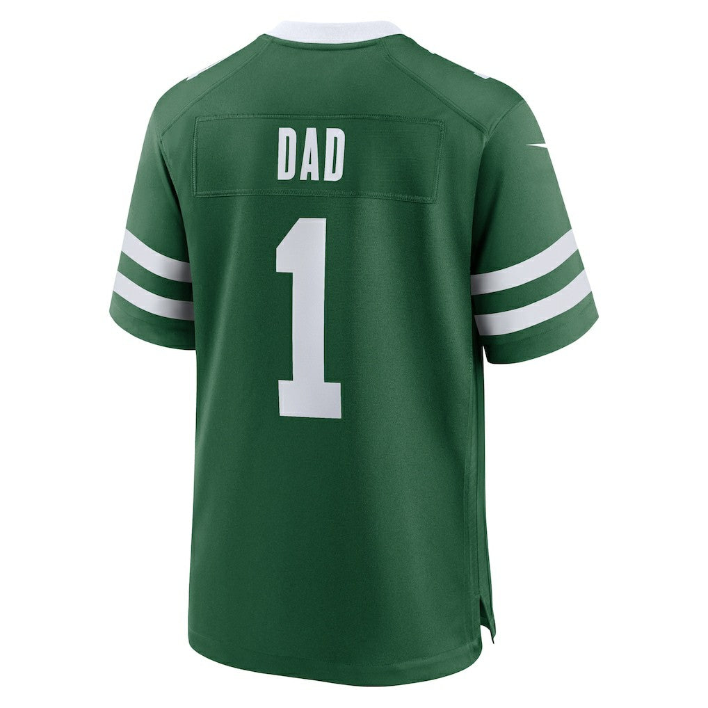 New York Jets #1 Dad Game Jersey - Legacy Green - Nike