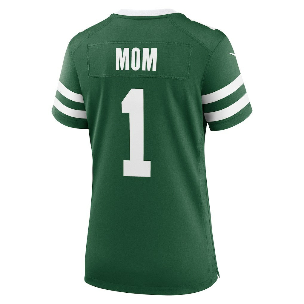 New York Jets Women's #1 Mom Game Jersey - Legacy Green - Nike