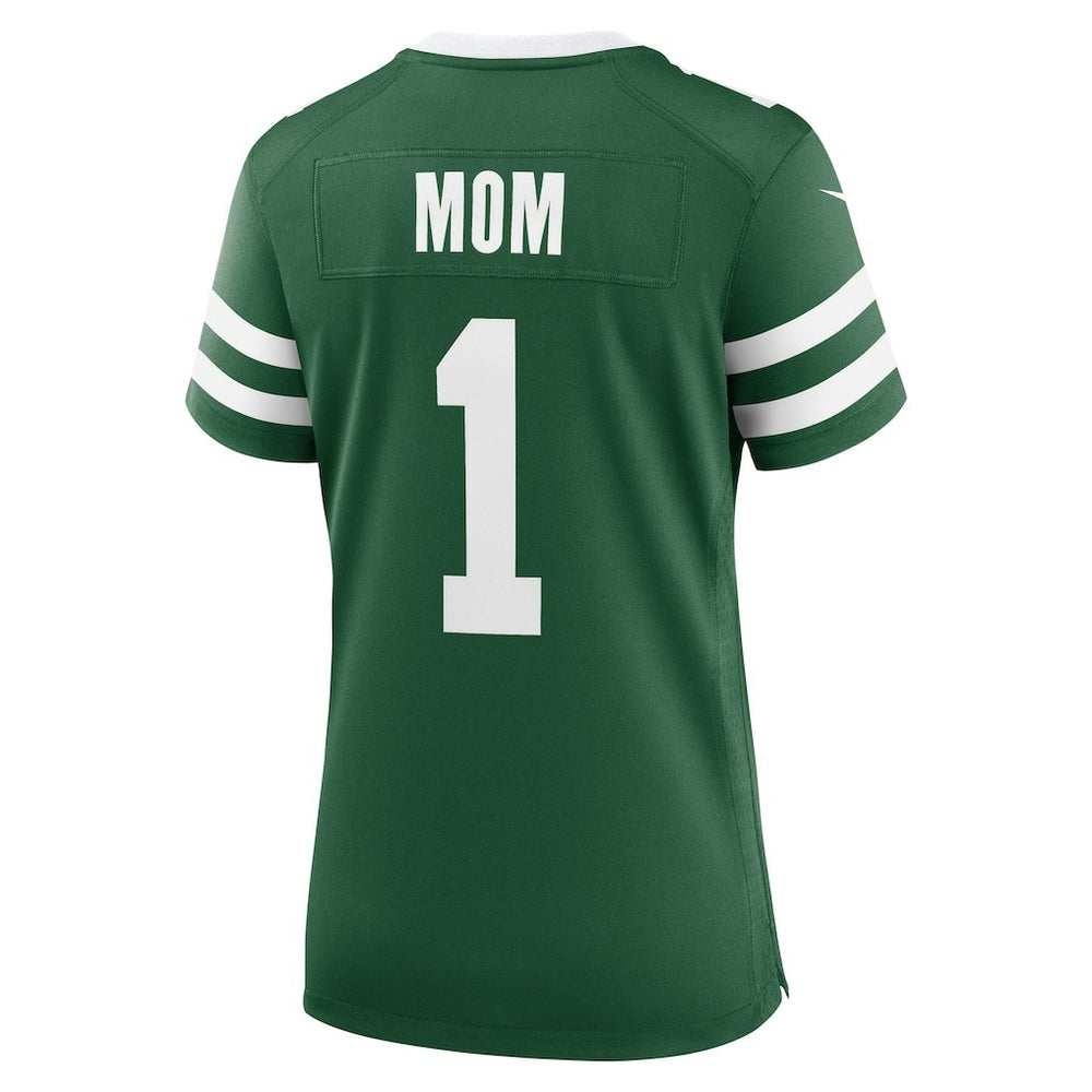 New York Jets Women's #1 Mom Game Jersey - Legacy Green - Nike