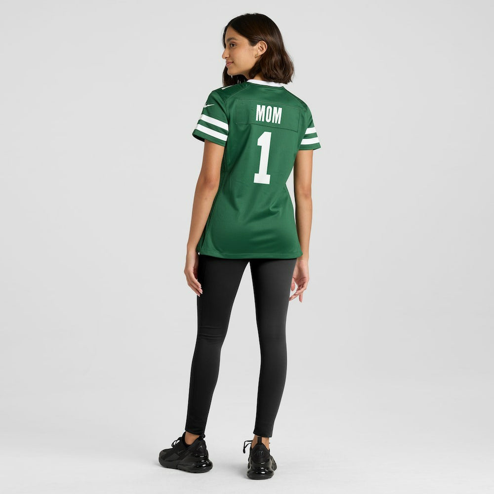 New York Jets Women's #1 Mom Game Jersey - Legacy Green - Nike