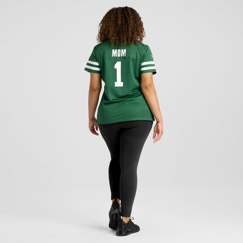 New York Jets Women's #1 Mom Game Jersey - Legacy Green - Nike