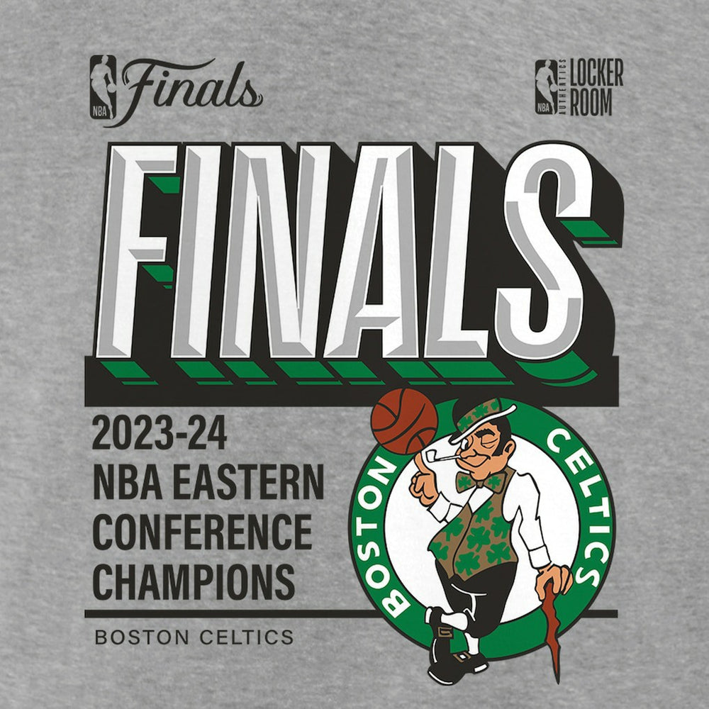Fanatics Boston Celtics Women's 2024 Eastern Conference Champions Locker Room Post Up Move V-Neck T-Shirt Steel
