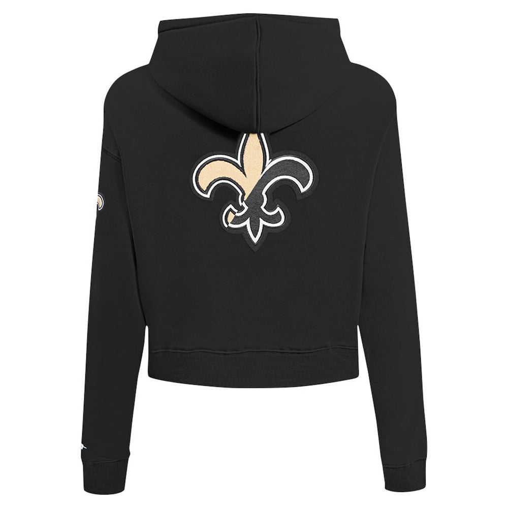 New Orleans Saints Pro Standard Women's Split Logo Full-Zip Hoodie - Black - NFL