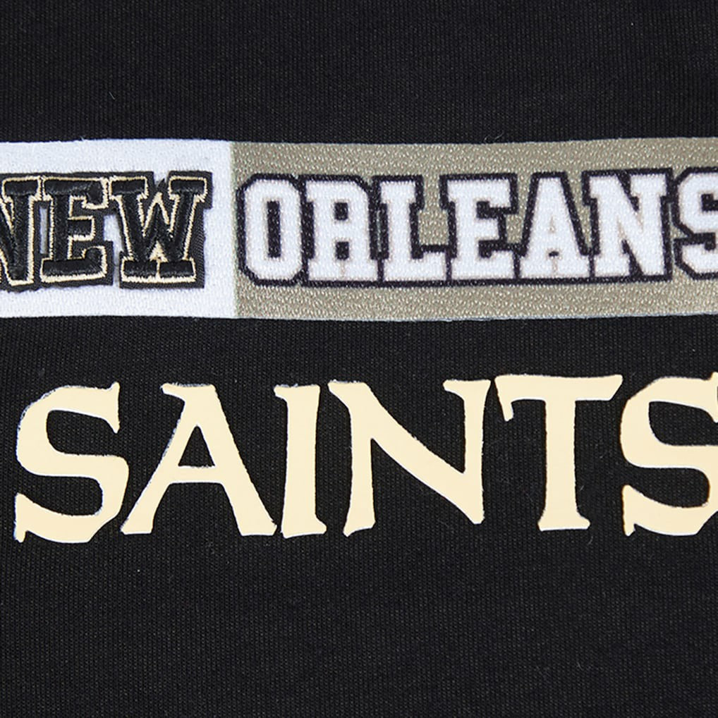 New Orleans Saints Pro Standard Women's Split Logo Full-Zip Hoodie - Black - NFL