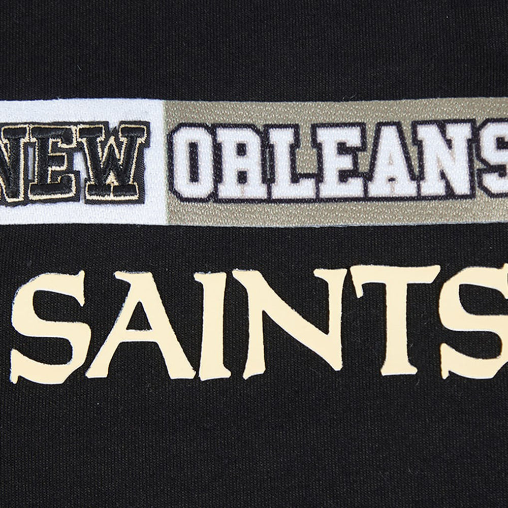 New Orleans Saints Pro Standard Women's Split Logo Full-Zip Hoodie - Black - NFL