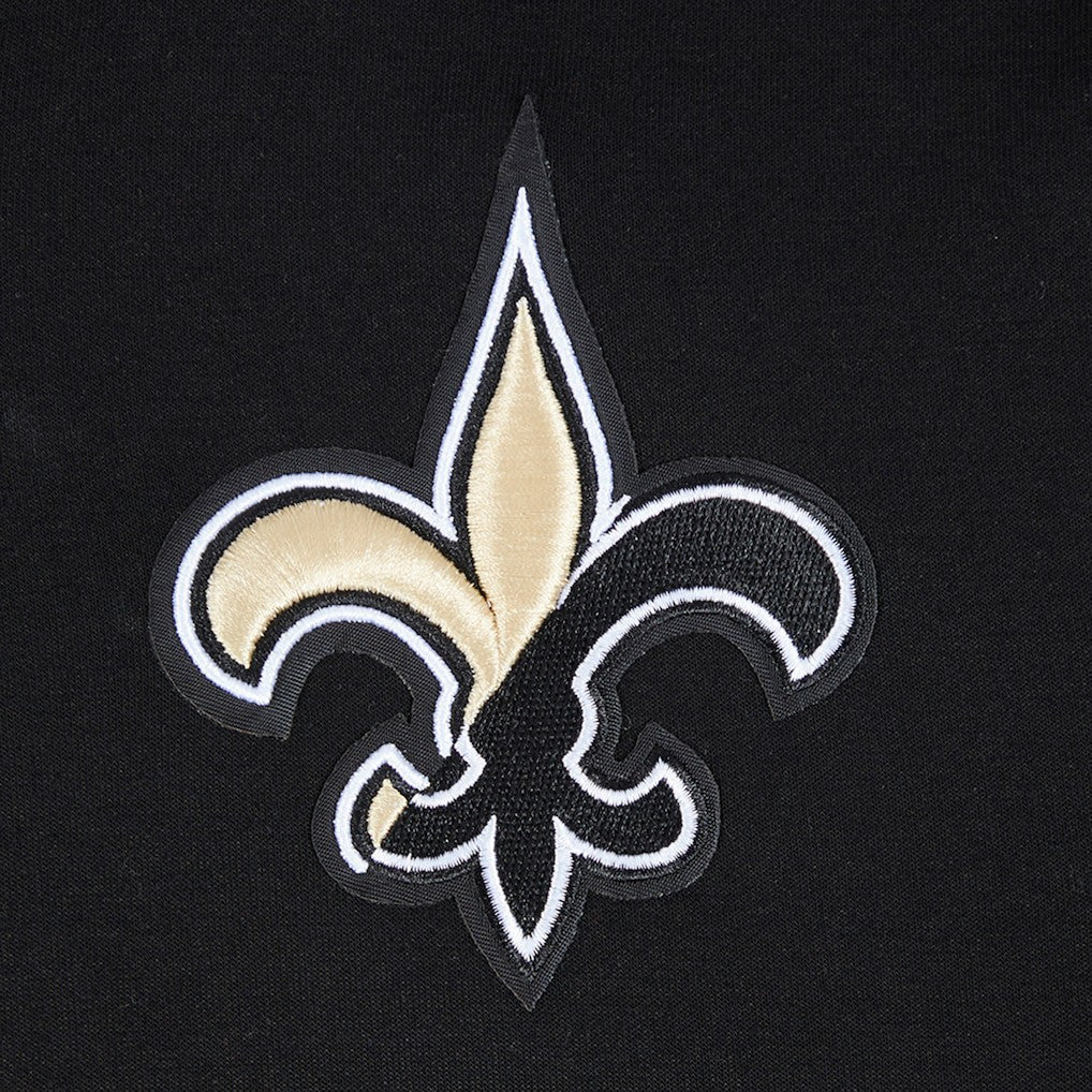 New Orleans Saints Pro Standard Women's Split Logo Full-Zip Hoodie - Black - NFL