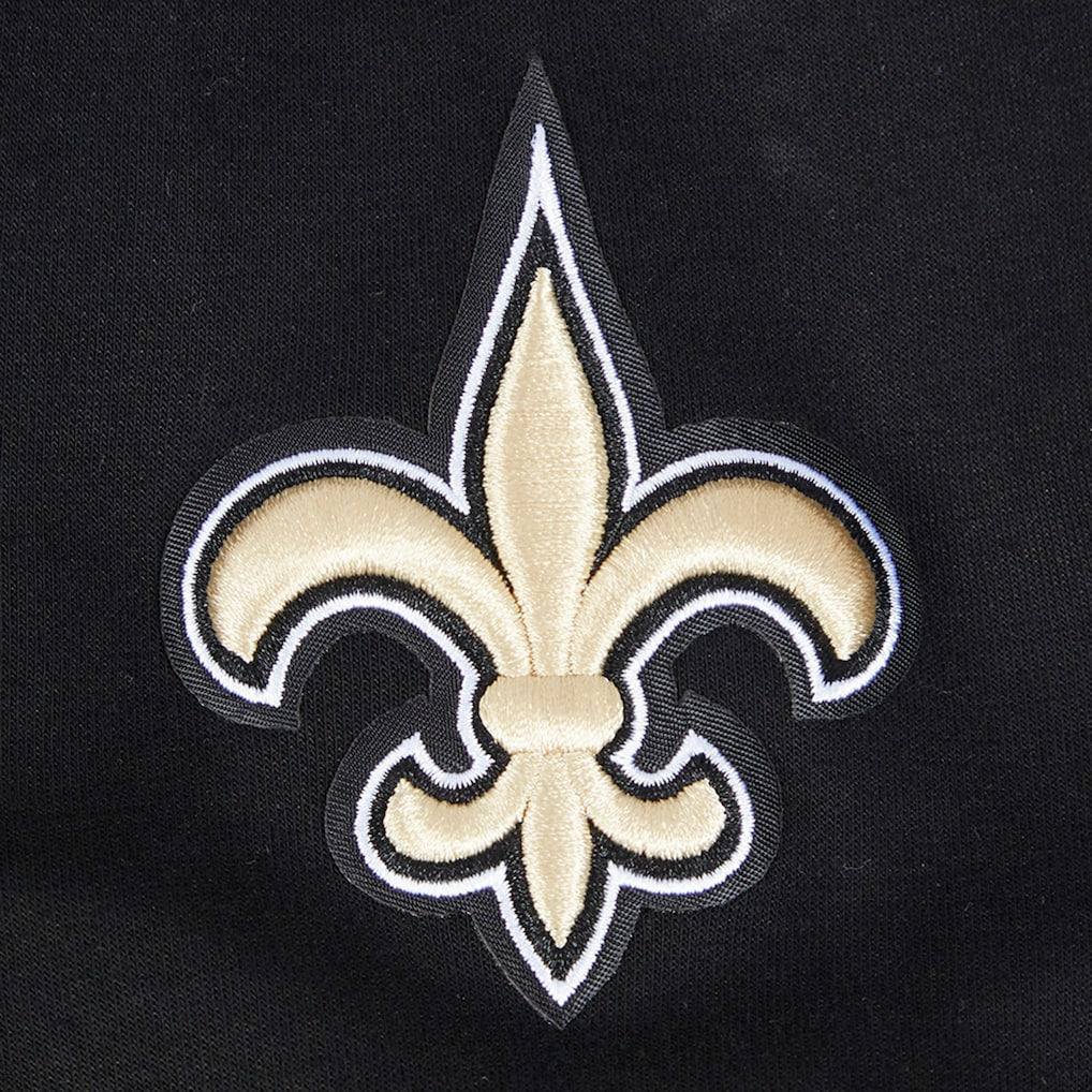 New Orleans Saints Pro Standard Women's Split Logo Full-Zip Hoodie - Black - NFL