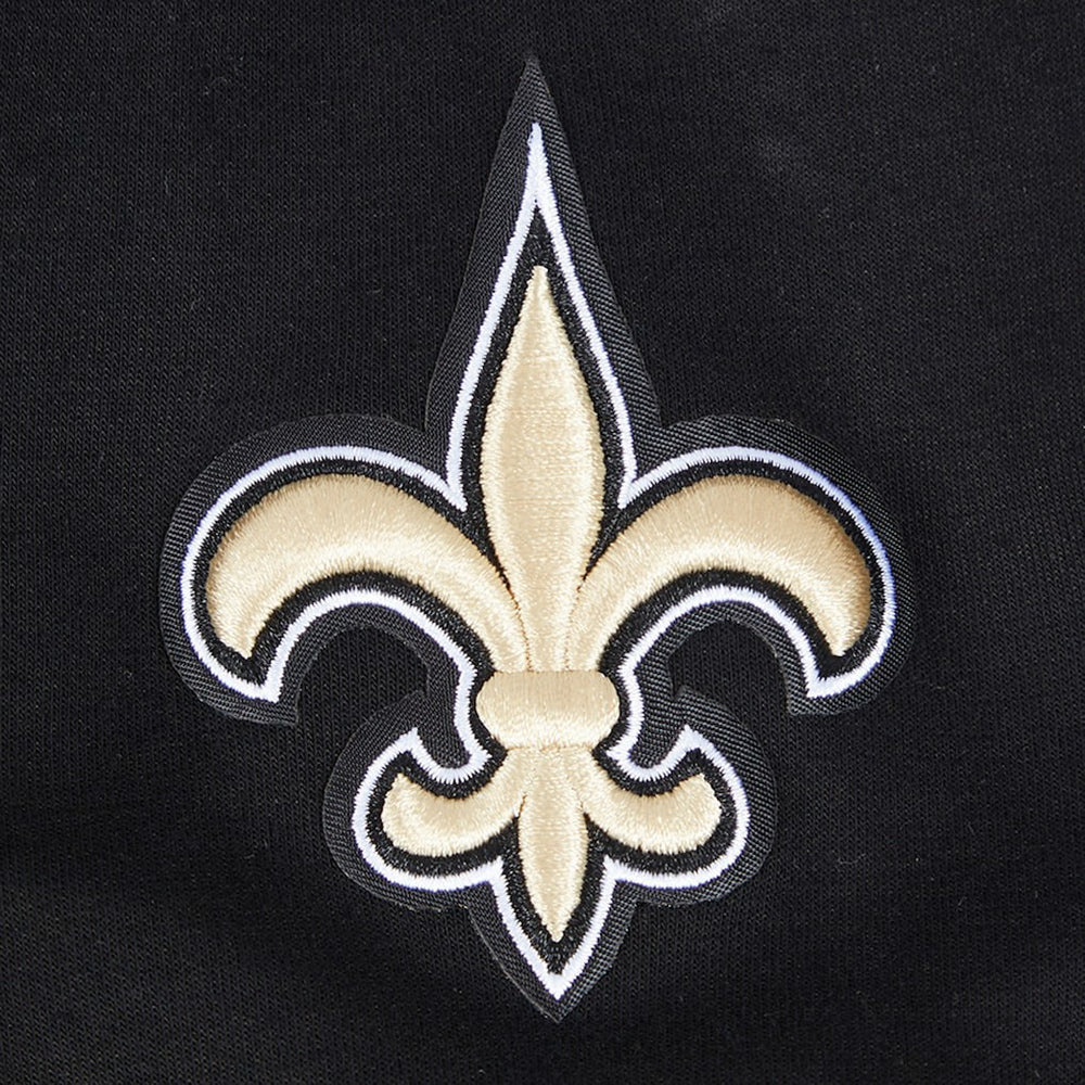 New Orleans Saints Pro Standard Women's Split Logo Full-Zip Hoodie - Black - NFL
