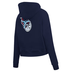 Tennessee Titans Pro Standard Women's Split Logo Full-Zip Hoodie - Navy - NFL