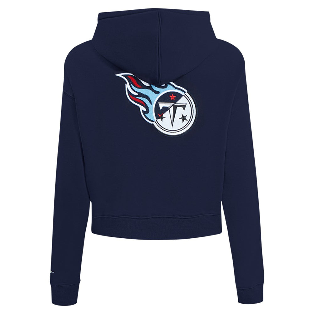 Tennessee Titans Pro Standard Women's Split Logo Full-Zip Hoodie - Navy - NFL