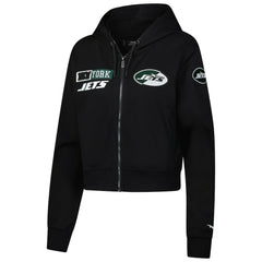 New York Jets Pro Standard Women's Split Logo Full-Zip Hoodie - Black - NFL