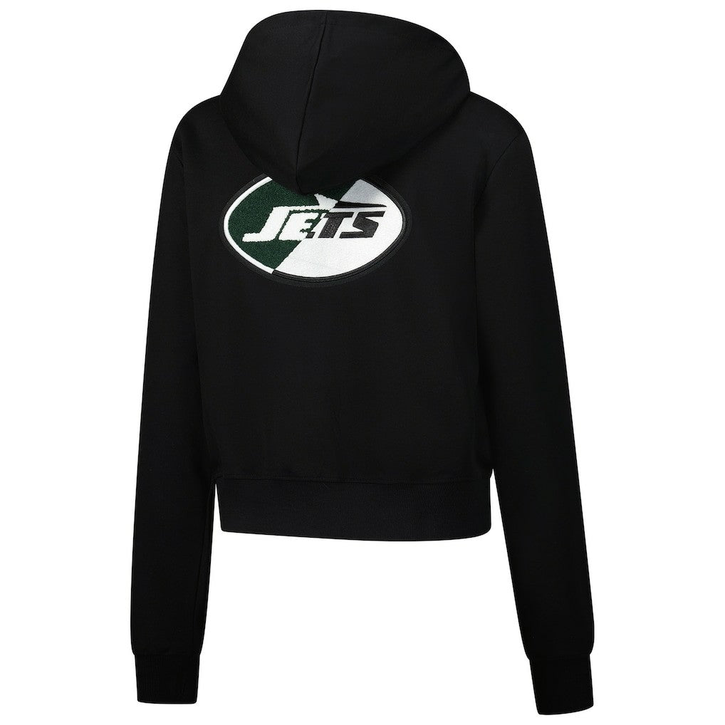 New York Jets Pro Standard Women's Split Logo Full-Zip Hoodie - Black - NFL