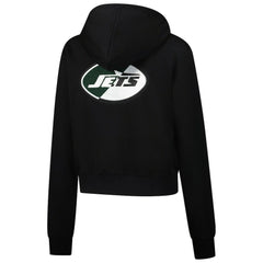 New York Jets Pro Standard Women's Split Logo Full-Zip Hoodie - Black - NFL