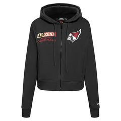 Arizona Cardinals Pro Standard Women's Split Logo Full-Zip Hoodie - Black - NFL