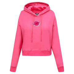 Miami Dolphins Pro Standard Women's Triple Pink Cropped Fleece Pullover Hoodie - Pink - NFL