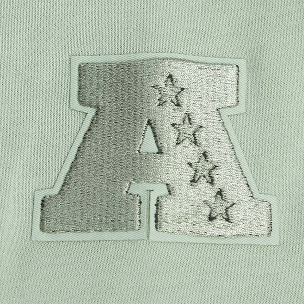 Jacksonville Jaguars Pro Standard Women's Oversized Cropped Neutral Pullover Sweatshirt - Light Green - NFL