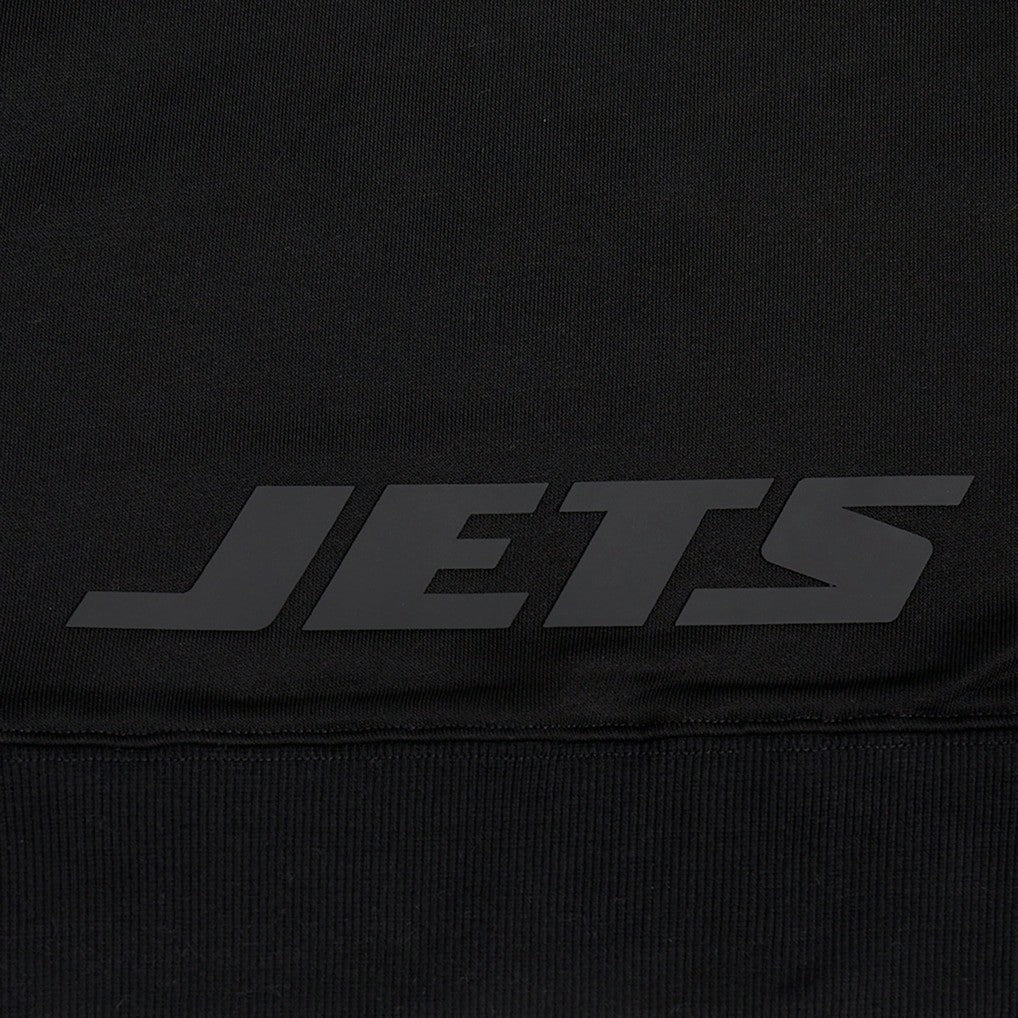 New York Jets Pro Standard Women's Jeweled Cropped Pullover Hoodie - Black - NFL