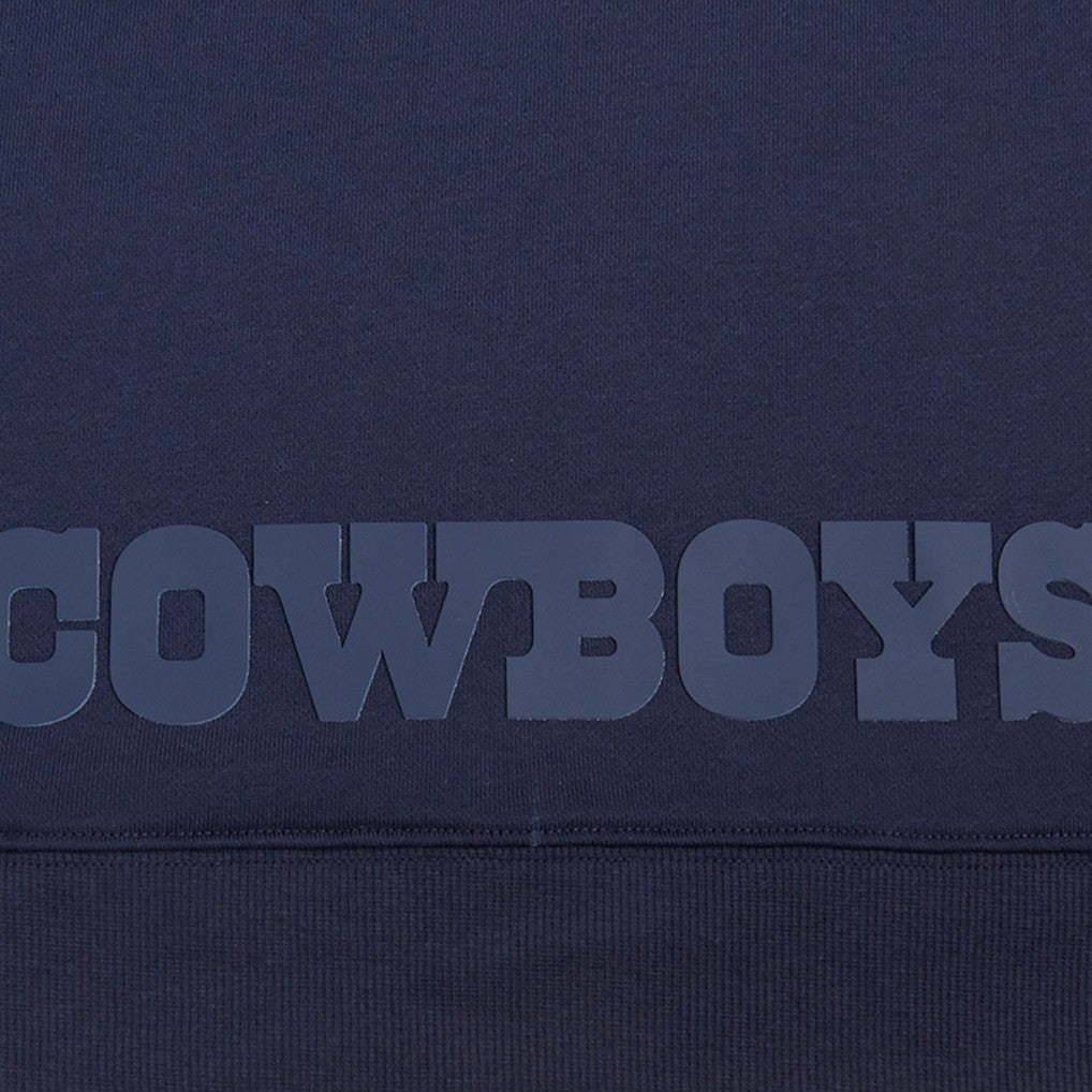 Dallas Cowboys Pro Standard Women's Jeweled Cropped Pullover Hoodie - Navy - NFL