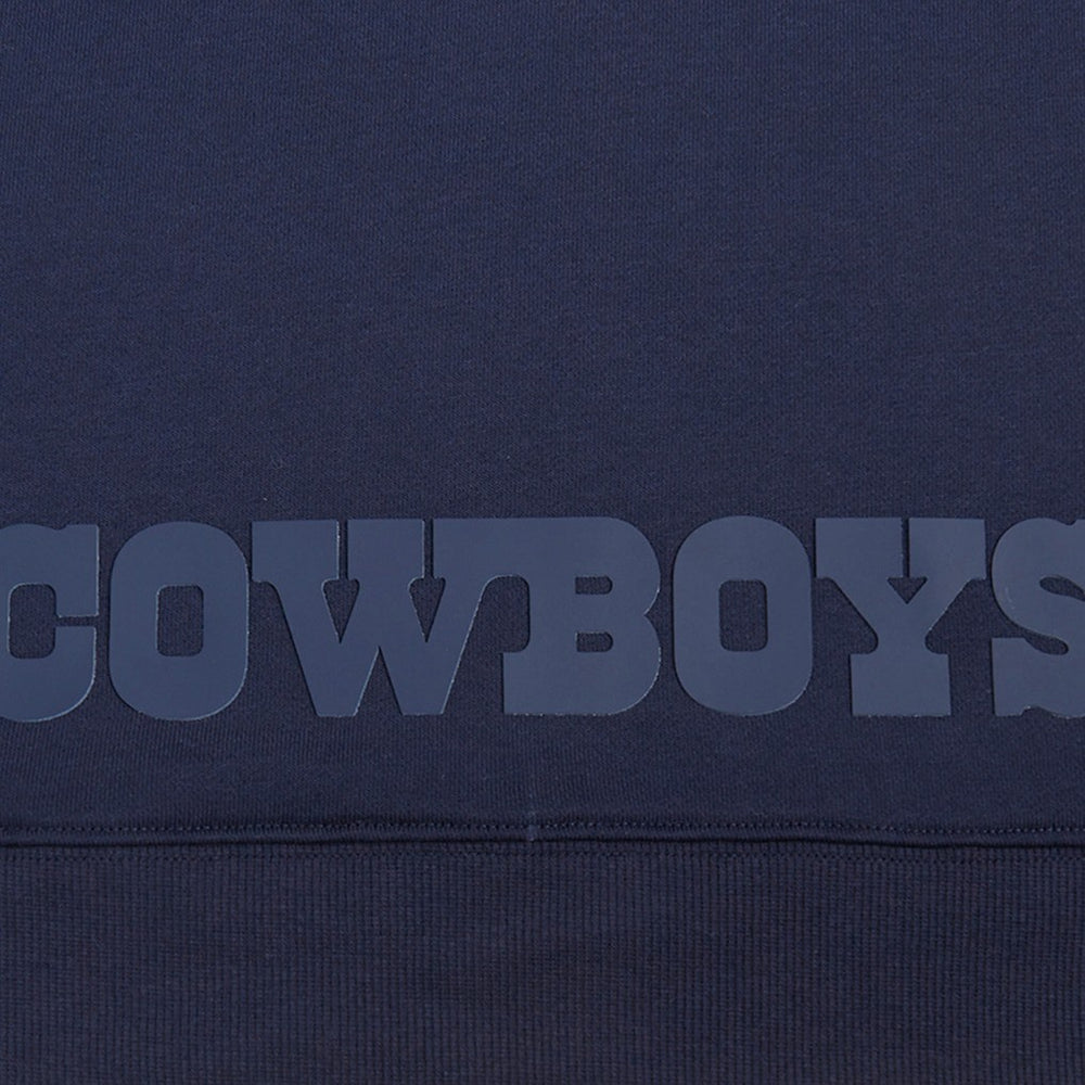 Dallas Cowboys Pro Standard Women's Jeweled Cropped Pullover Hoodie - Navy - NFL