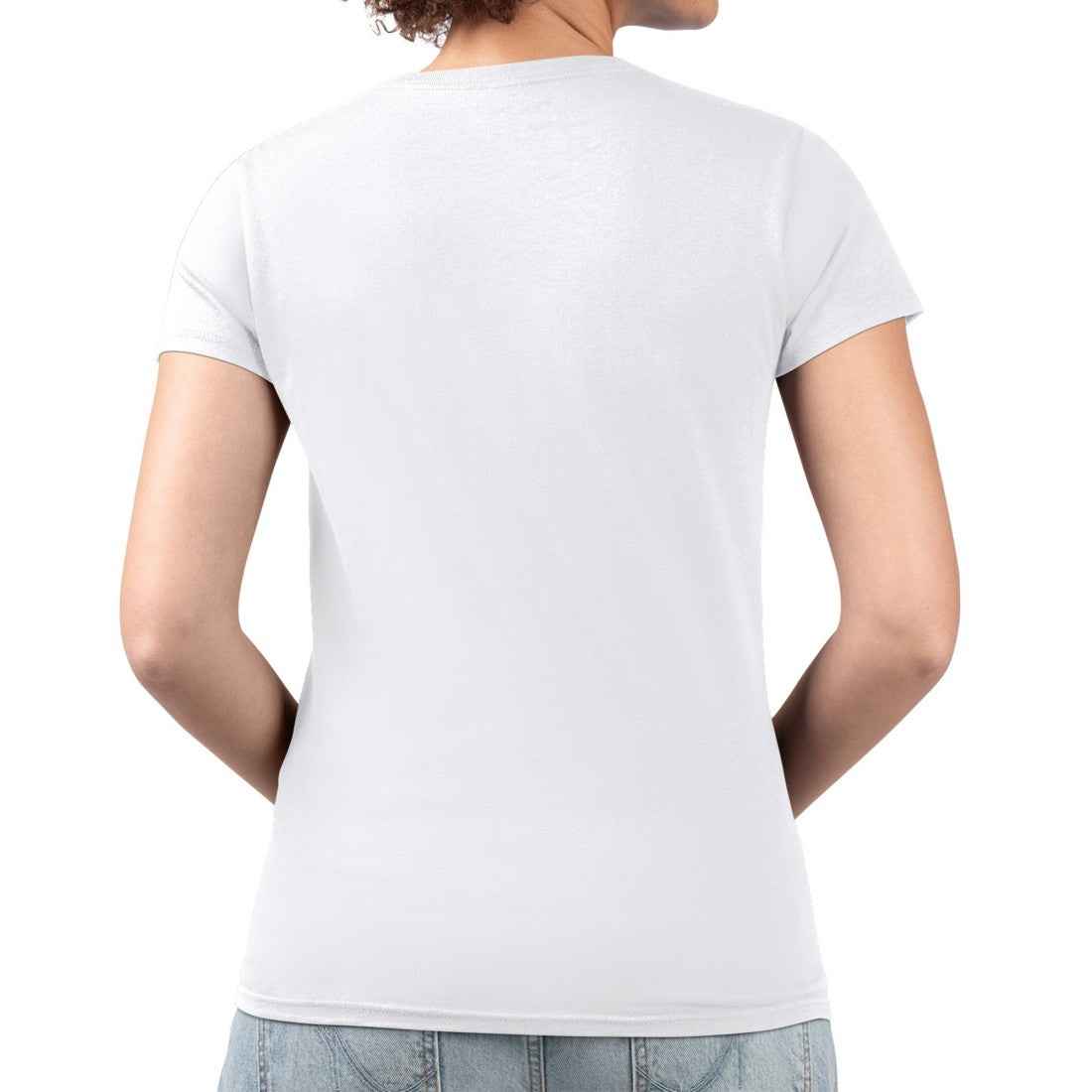 Detroit Lions G-III 4Her by Carl Banks Women's Super-Slim Fit Lightweight Team Logo Graphic V-Neck T-Shirt - White - NFL
