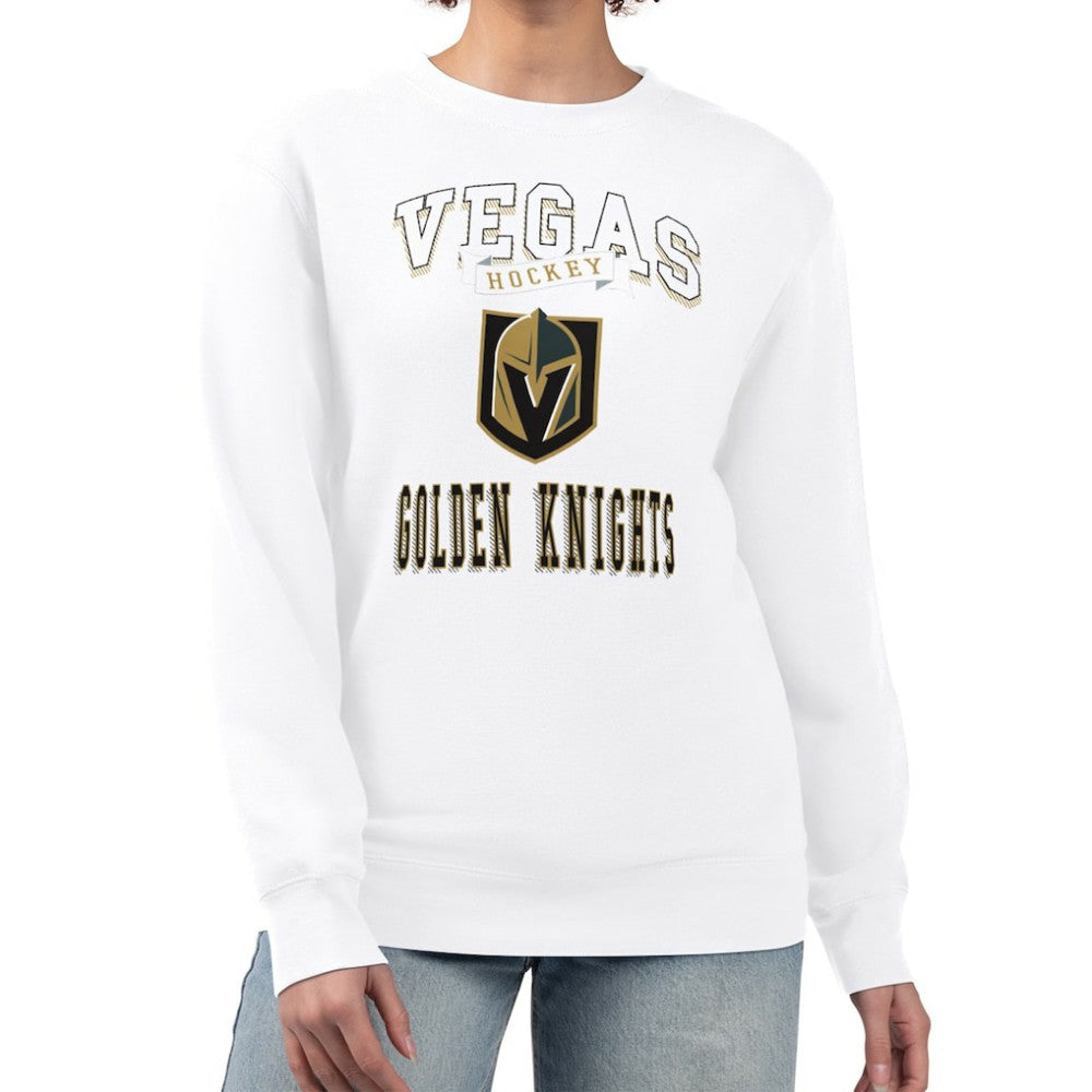 Vegas Golden Knights G-III 4Her by Carl Banks Women's Team Logo Tri-Blend Fleece Pullover Sweatshirt - White | NHL near me