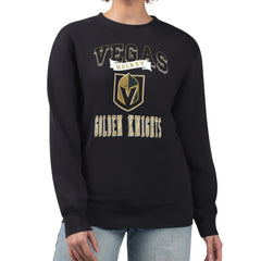 Vegas Golden Knights G-III 4Her by Carl Banks Women's Team Logo Tri-Blend Fleece Pullover Sweatshirt - Black | NHL discount