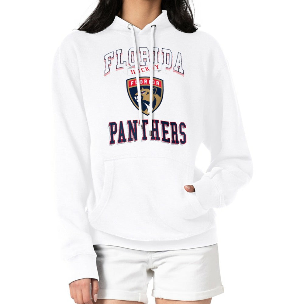 Florida Panthers G-III 4Her by Carl Banks Women's Team Logo Tri-Blend Fleece Pullover Hoodie - White | NHL near me