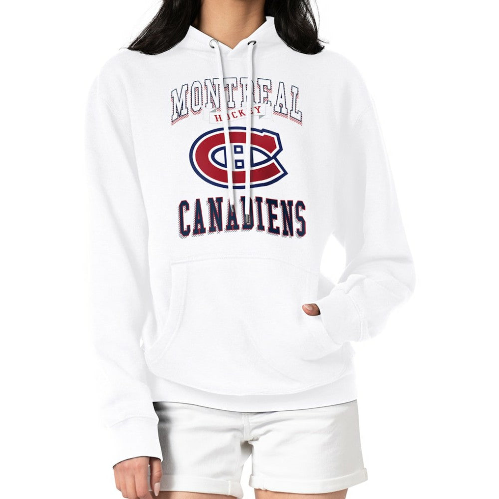 Montreal Canadiens G-III 4Her by Carl Banks Women's Team Logo Tri-Blend Fleece Pullover Hoodie - White | NHL sale