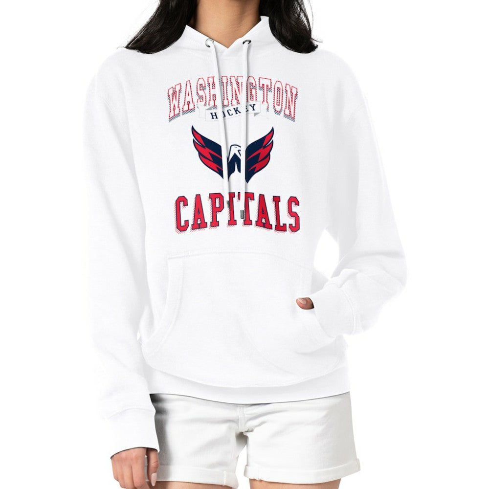 Washington Capitals G-III 4Her by Carl Banks Women's Team Logo Tri-Blend Fleece Pullover Hoodie - White | NHL discount