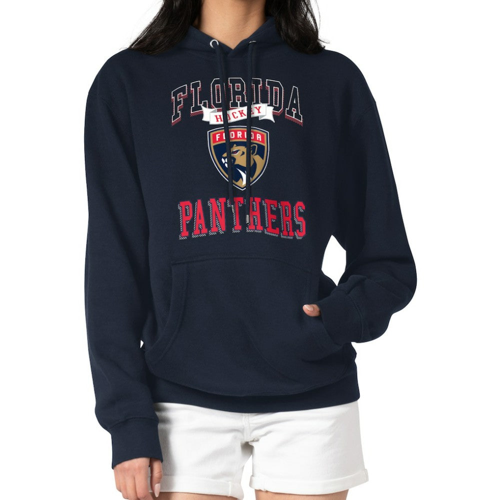 Florida Panthers G-III 4Her by Carl Banks Women's Team Logo Tri-Blend Fleece Pullover Hoodie - Navy | NHL Clearance