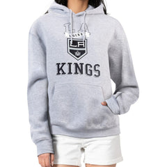 Los Angeles Kings G-III 4Her by Carl Banks Women's Team Logo Tri-Blend Fleece Pullover Hoodie - Heather Gray | NHL online