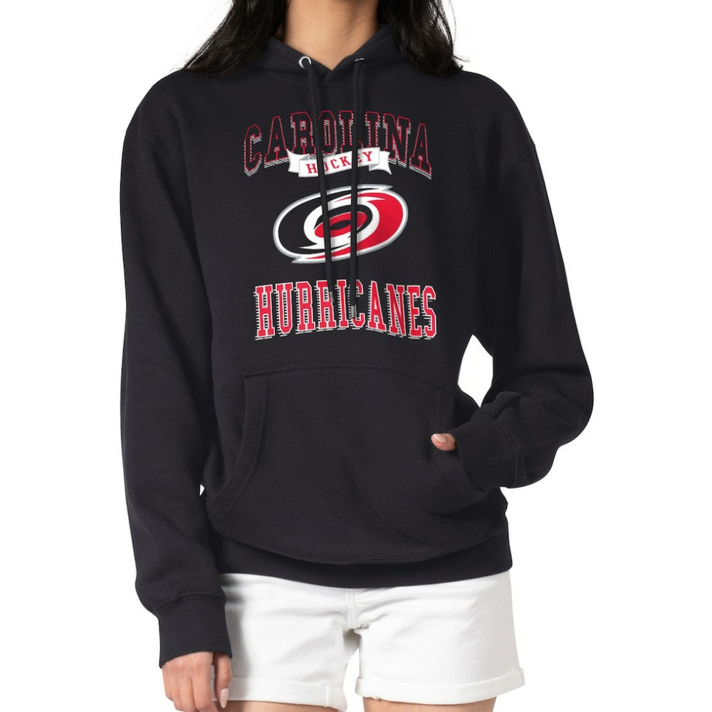 Carolina Hurricanes G-III 4Her by Carl Banks Women's Team Logo Tri-Blend Fleece Pullover Hoodie - Black | NHL on sale