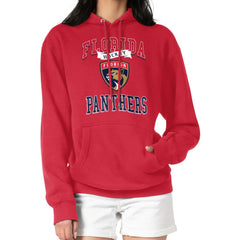 Florida Panthers G-III 4Her by Carl Banks Women's Team Logo Tri-Blend Fleece Pullover Hoodie - Red | NHL on sale