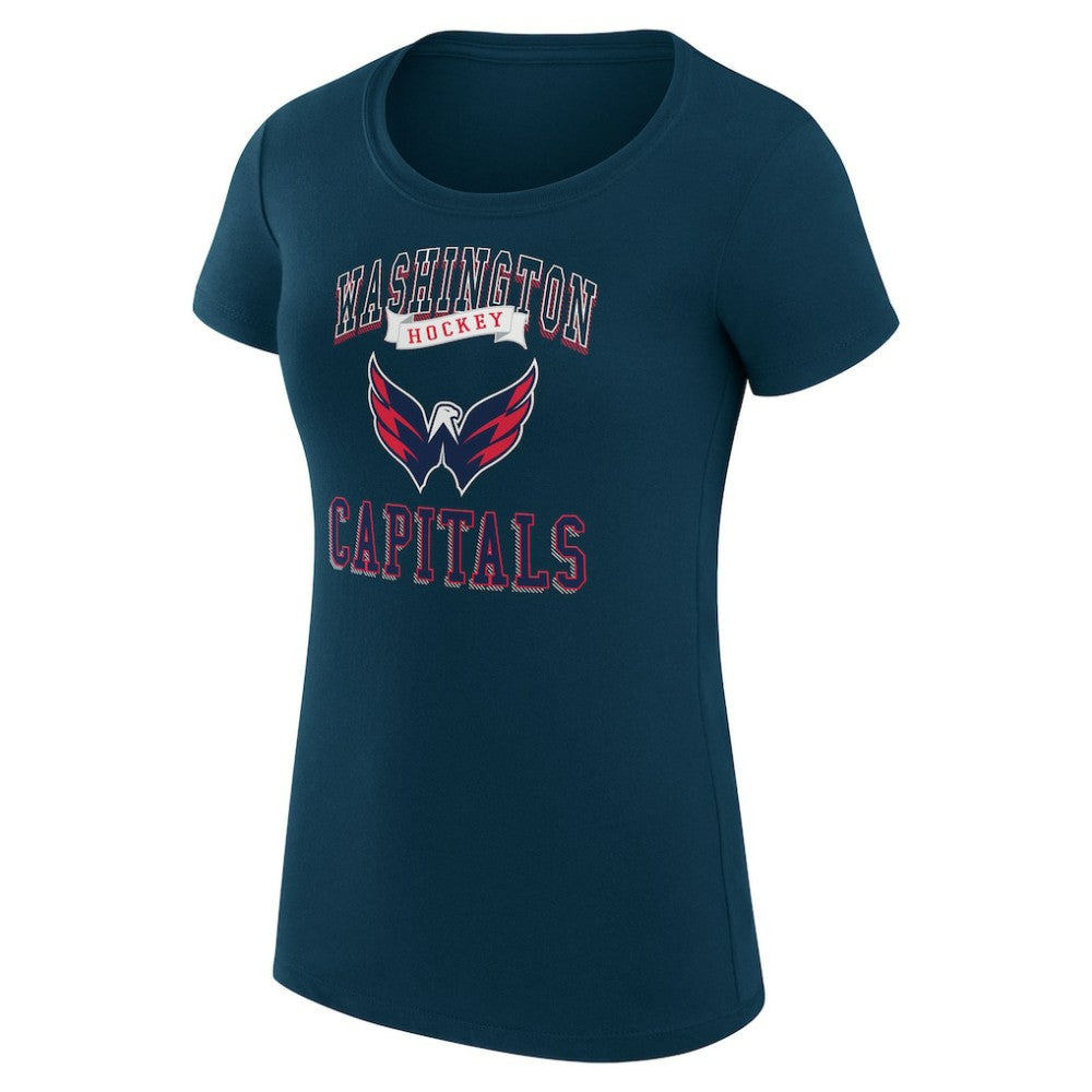 Washington Capitals G-III 4Her by Carl Banks Women's Super-Slim Fit Lightweight Team Logo Graphic T-Shirt - Navy | NHL on sale