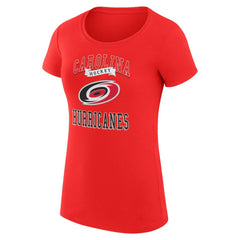 Carolina Hurricanes G-III 4Her by Carl Banks Women's Super-Slim Fit Lightweight Team Logo Graphic T-Shirt - Red | NHL discount