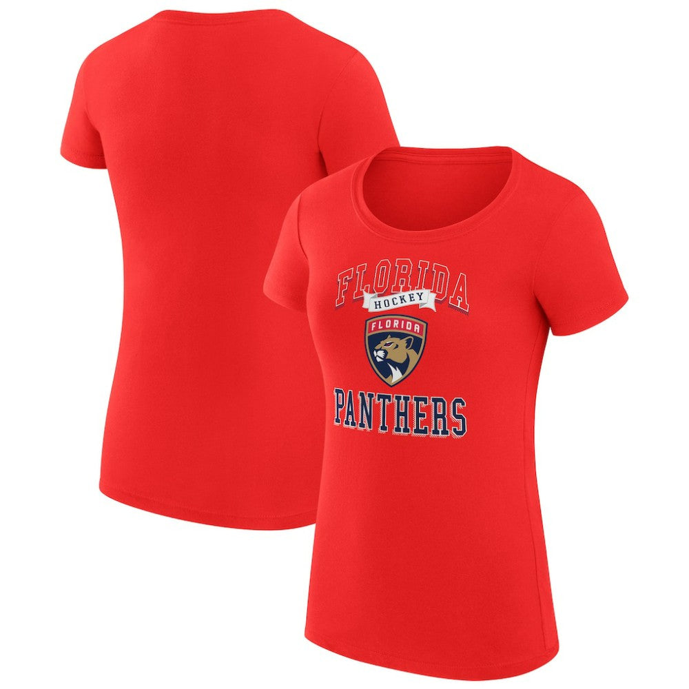 Florida Panthers G-III 4Her by Carl Banks Women's Super-Slim Fit Lightweight Team Logo Graphic T-Shirt - Red | NHL Clearance