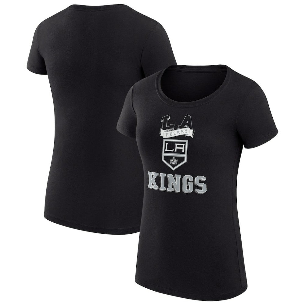 Los Angeles Kings G-III 4Her by Carl Banks Women's Super-Slim Fit Lightweight Team Logo Graphic T-Shirt - Black | NHL on sale