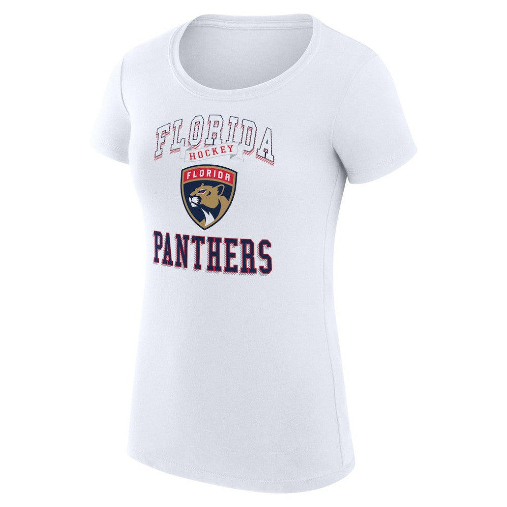 Florida Panthers G-III 4Her by Carl Banks Women's Super-Slim Fit Lightweight Team Logo Graphic T-Shirt - White | NHL Lifestyle
