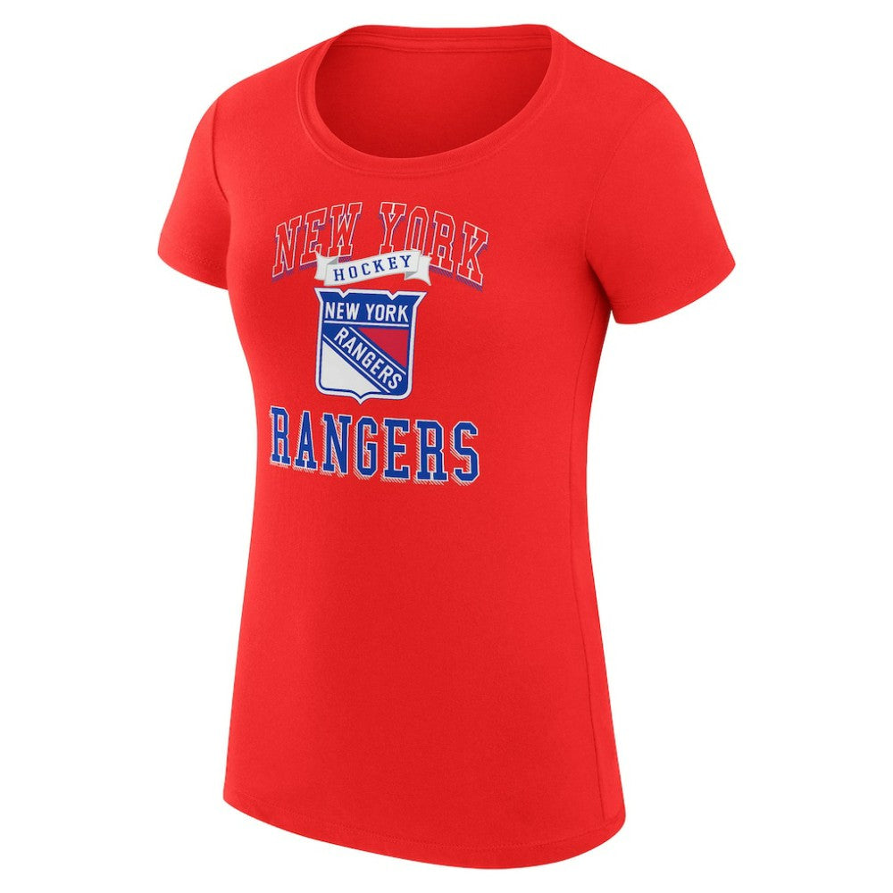 New York Rangers G-III 4Her by Carl Banks Women's Super-Slim Fit Lightweight Team Logo Graphic T-Shirt - Red | NHL near me